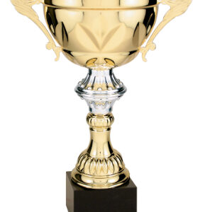 13 1/2" Gold Completed Metal Cup Trophy w/Marble Base