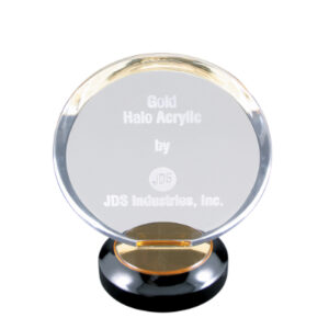 8" Gold Halo Acrylic Award