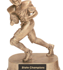 7 3/4 inch Gold Male Football Resin Trophy
