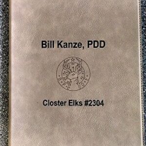 Leatherette Portfolio Light Brown  9 1/2 x 12"