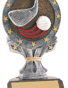 6 1/4 inch Color Golf All Star Resin Trophy