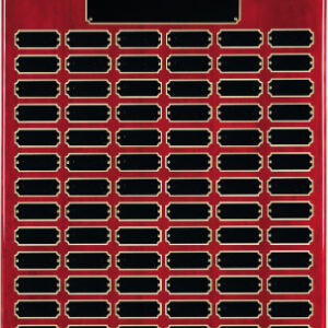 18 x 24" 84 Plate Rosewood Piano Finish Perpetual Plaque Award